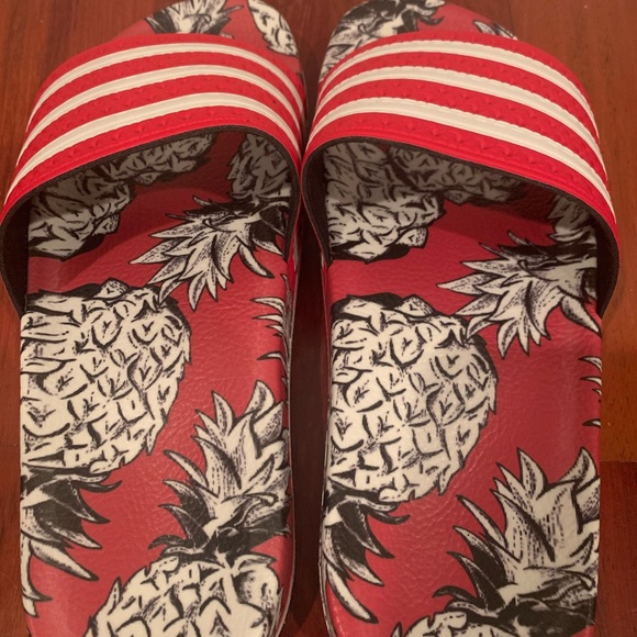 adidas pineapple slides